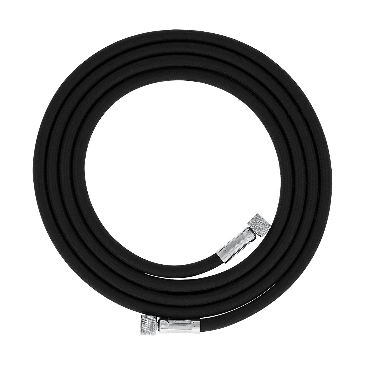 Premium 25 Foot Nylon Braided Airbrush Hose - 1/8" BSP Air Brush Adapter Fitting Connectors on Both Ends (Hose color may vary)